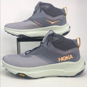 Hoka One Transport Hike Gore-Tex Grey Womens Waterproof Hiking Shoes - Size 11 B